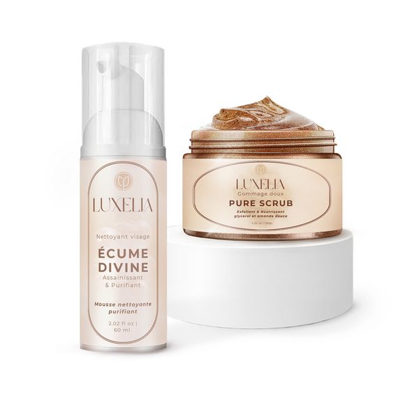 DUO PEAU NETTE | Écume Divine & Gommage Pure Scrub