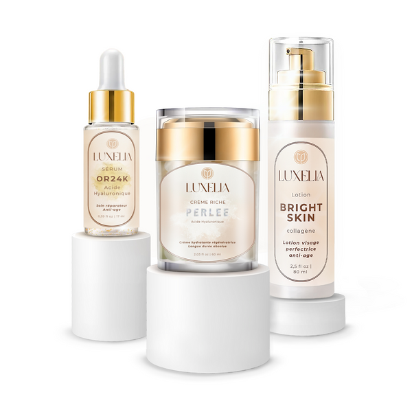KIT FERMETÉ | Lotion Bright Skin, Crème Perlée & Sérum OR24K